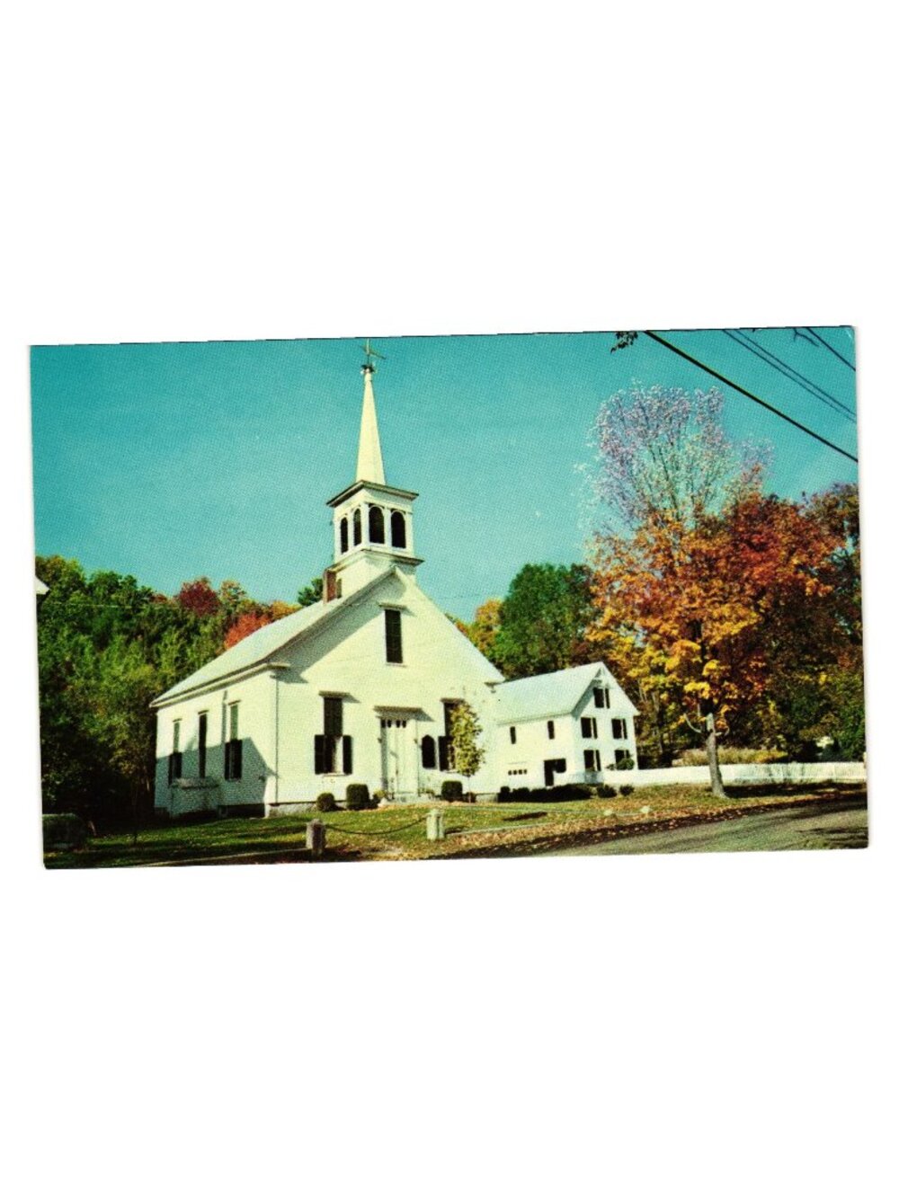 Christian Church Freedom New Hampshire Rudys Post Card Service Photo Lettre USA